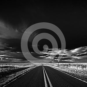 Road Black and White