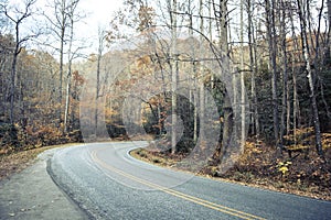 Road Through Blue Ridge Mountains