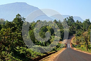 Road through Bolaven Plateau