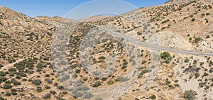 Road Bordering Mojave Desert Wilderness