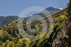 A road bridge over a valley in Austria