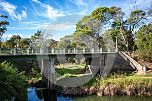 A road bridge at the soldiers memorial garden in Strathalbyn Sou