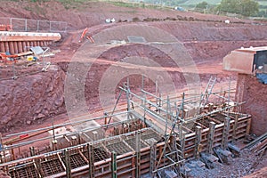 Road bridge under construction