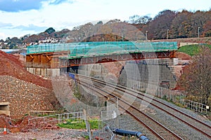 Road bridge under construction