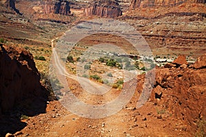 Road through Canyonland National Park