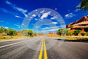 Road in Capital Reef National Park