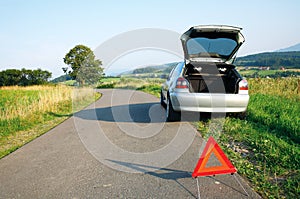 Carreteras a auto accidente 