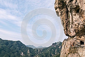 Road carved in the cliff face