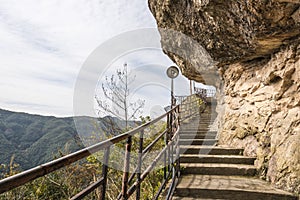 Road carved in the cliff face