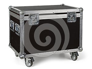 Road case or flight case on wheels