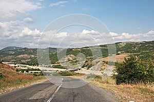 The road in Caucasian Mountains, Azerbaijan