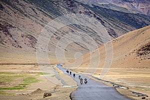 Road through Changthang plateau