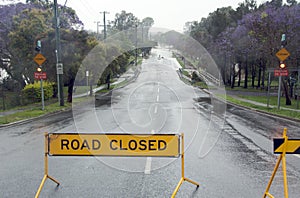 Road closed