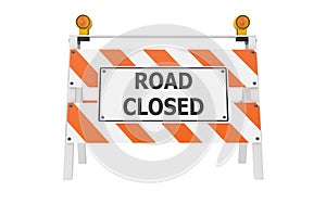 Road Closed Barricade Construction