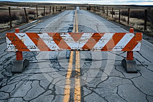 road closed ,caution for drivers