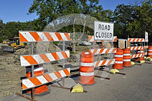 Road closed due to construction