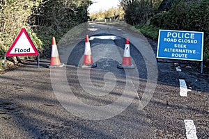 Road Closed due to Flooding