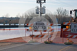 Road Closed Due to Flooding