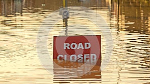 Road Closed, due to floods