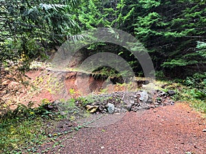 Road Closed Due To Landslide in Oregon