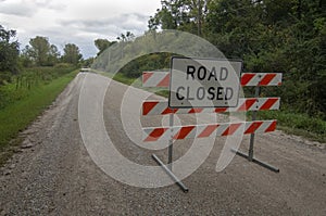 Road Closed by Flood Water