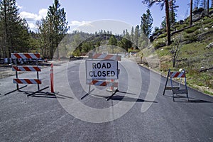 Road Closed in Plumas National Forest between Antelope Lake and Taylorsville photo