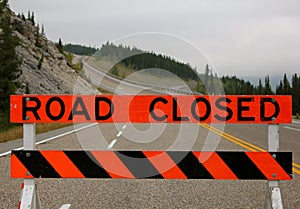 Road Closed Sign photo