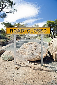 Road Closed Sign