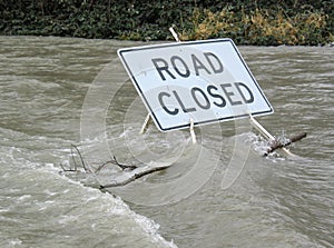 Road Closed By Water