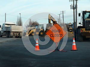 Road Closed for Work Construction