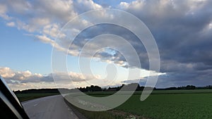 On road cloud gazing