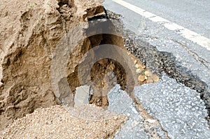 Road collapses photo