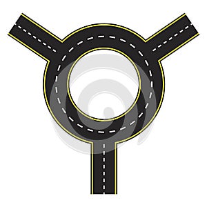 Road for concept design. Travel concept. Line vector icon. Top view. Vector illustration. Stock image.