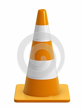 Road Cone with reflective band