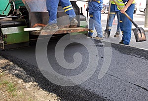 Road in construction