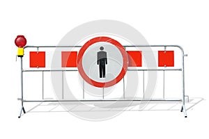 Road construction barrier