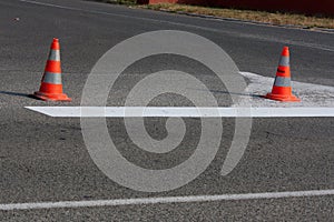 Road construction cones