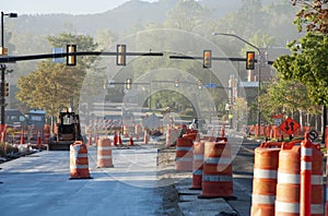 Road Construction with Dust