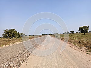 Road construction in india village road GItti stone or 10mm granite stone used for construction