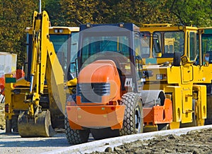 Road construction machinery