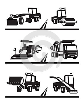 Road construction machinery