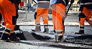 Strade costruzione lavoro di squadra 