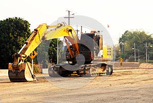 Road construction in Thailand