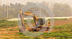 Road construction in Thailand