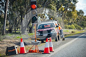 Road Construction Traffic Controller