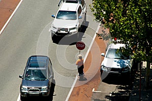 Road Construction Traffic Controller