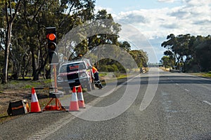 Road Construction Traffic Controller