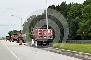 Road Construction Trucks