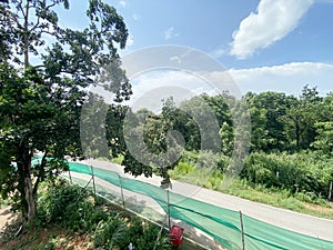 Road in country Chachoengsao at Thailand