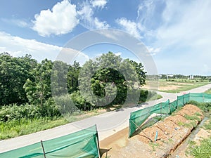 Road in country Chachoengsao at Thailand